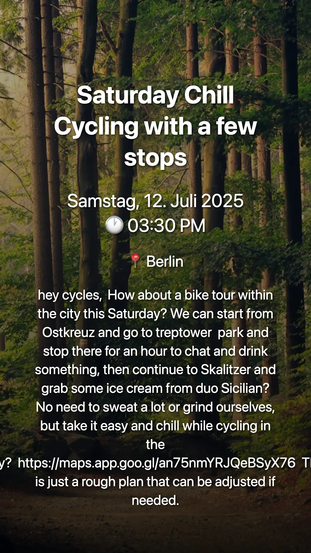 Saturday Chill Cycling with a few stops 2